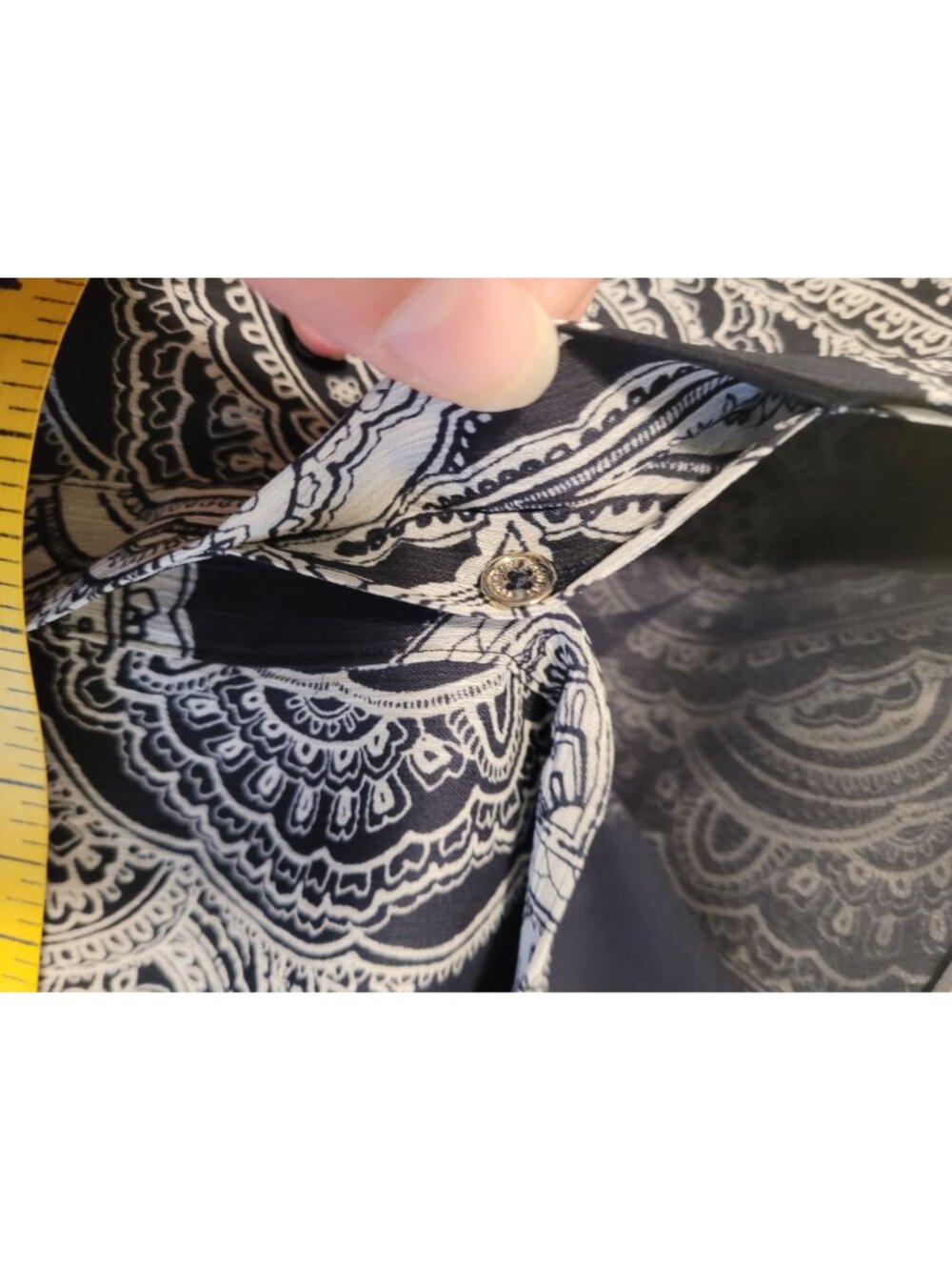 New Tommy Hilfiger Paisley Print XL Long Sleeve Blouse Top For Women - Picture 4 of 7